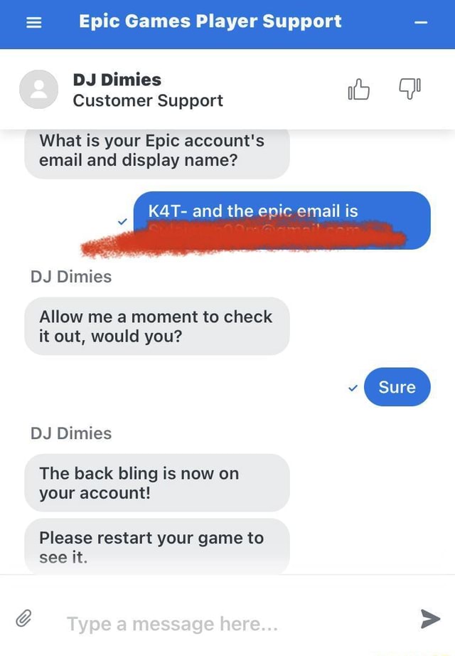 Epic Games Support