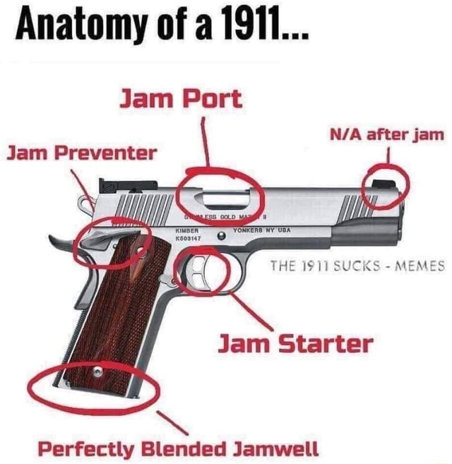 Anatomy Of A 1911 Jam Port After Jam Jam Preventer Perfectly Blended