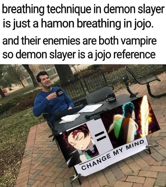 Is Demon Slayer a JoJo reference?