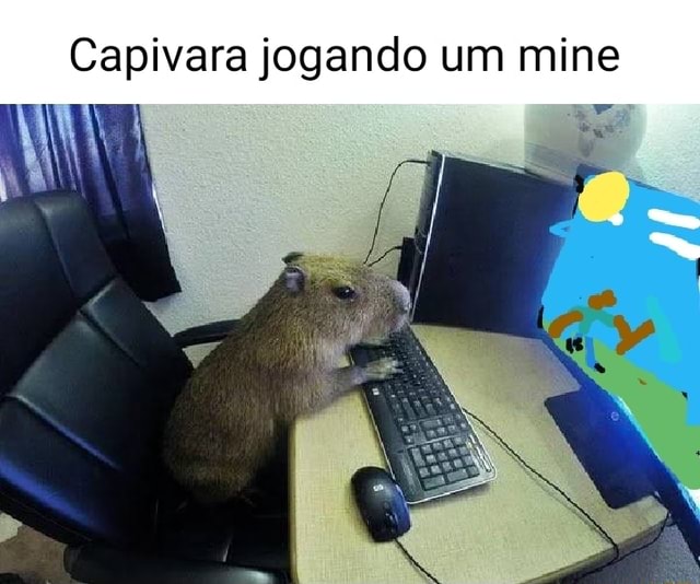 Quem você salvaria? adm da choquei curte e comenta capivara do minecraft só  olha - iFunny Brazil