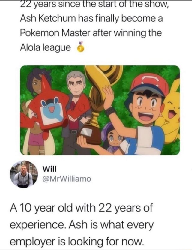 Pokémon: Ash Ketchum wins the Alola League, finally becoming a Pokémon  Master