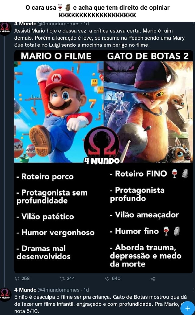 O Filme do Mario não é ruim