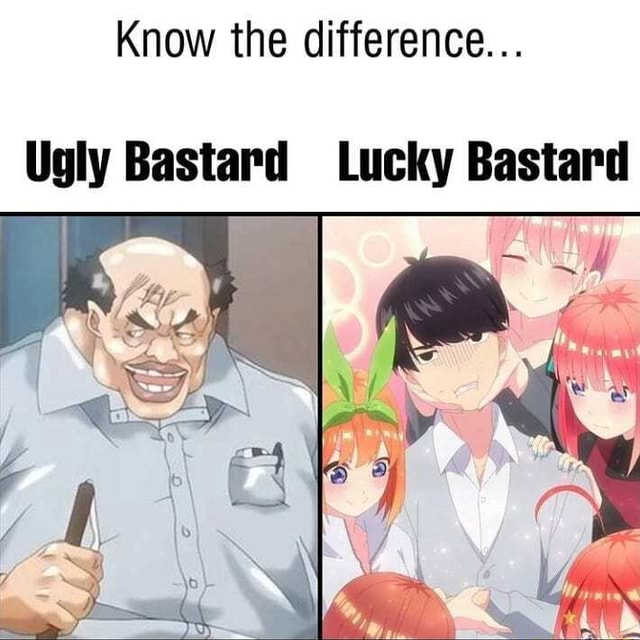 Know the difference... Ugly Bastard Lucky Bastard iFunny Brazil