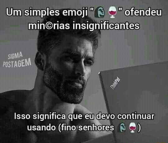 emoji fino senhores para copiar