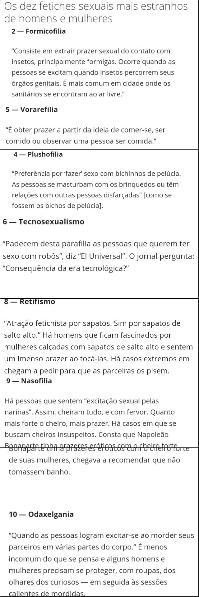 Os dez fetiches sexuais mais estranhos de homens e mulheres 2 -  Formicofilia 