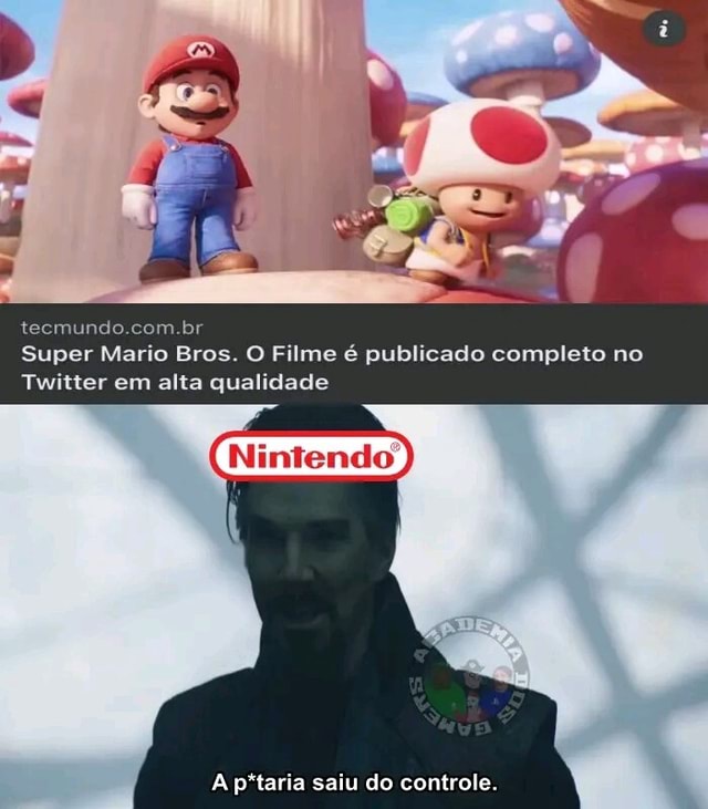 Super Mario Bros O Filme é publicado no  completo com