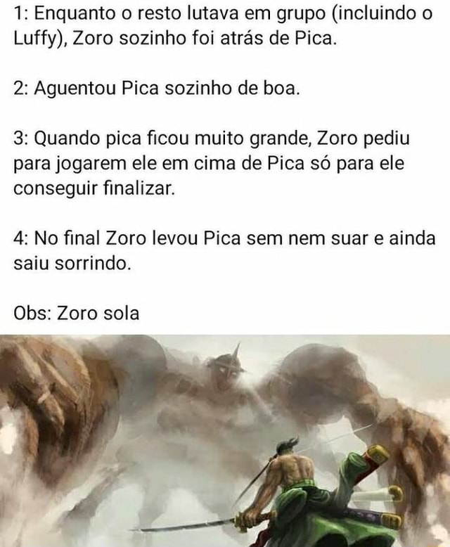 Apenas outro desenho meu, espero que gostem Zoro Sola - iFunny Brazil