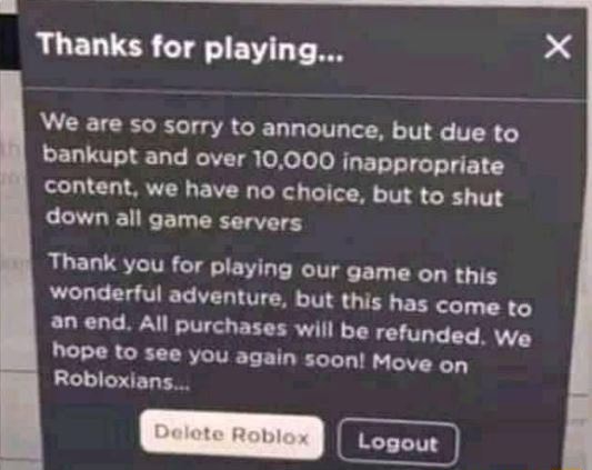 thanks - Roblox