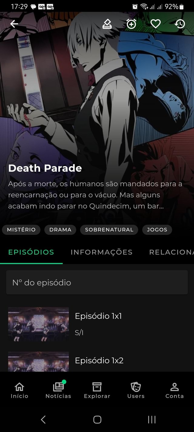 Death Parade – Quiz e Testes de Personalidade