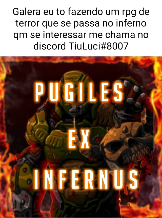 Tarde galera do IFunny, eu a pouco divulguei um servidor de RPG