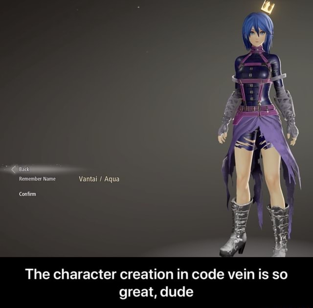 Character Creation Codes