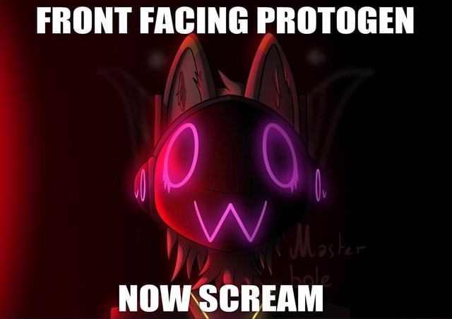 Screaming Protogen Mask Pink