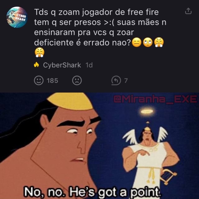 Pessoas: Você não pode zuar um jogador de free fire com um anime Eu:  observe WEB - iFunny Brazil