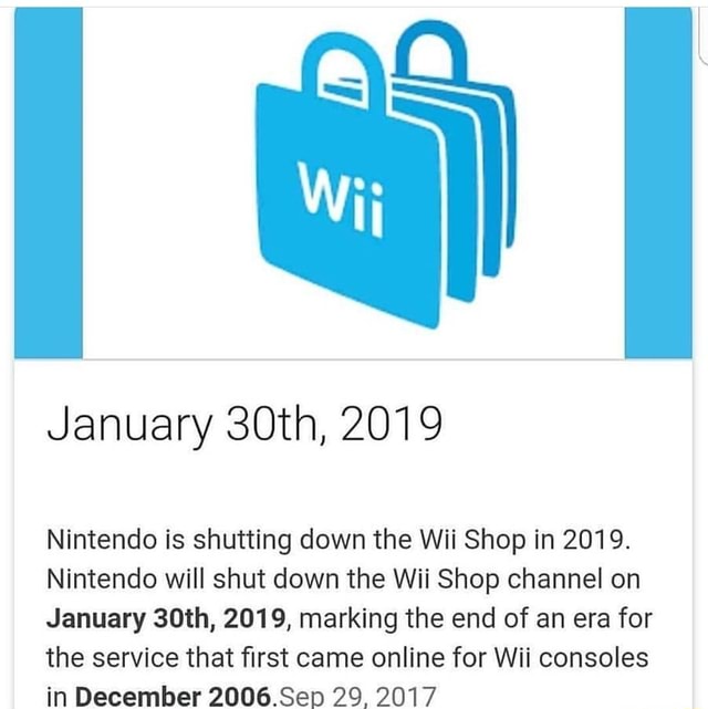 Wii online clearance 2019