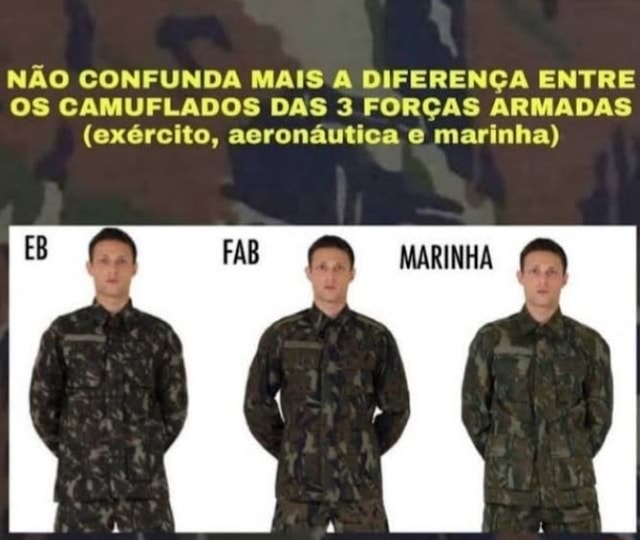 N O CONFUNDA MAIS DIFEREN A ENTRE OS CAMUFLADOS DAS 3 FOR AS