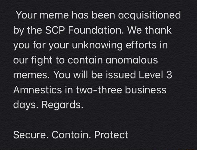 SCP Foundation  Know Your Meme