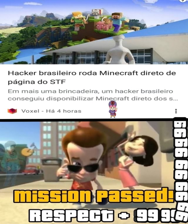 Hacker brasileiro roda Minecraft direto de página do STF