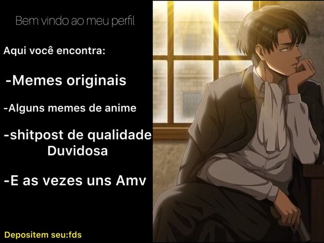 Uma página que posta memes de anime com qualidade duvidosa added a new -  Uma página que posta memes de anime com qualidade duvidosa