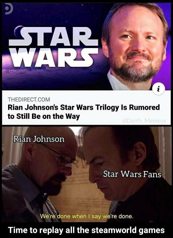 Rian Johnson's 'Star Wars' trilogy still on hold