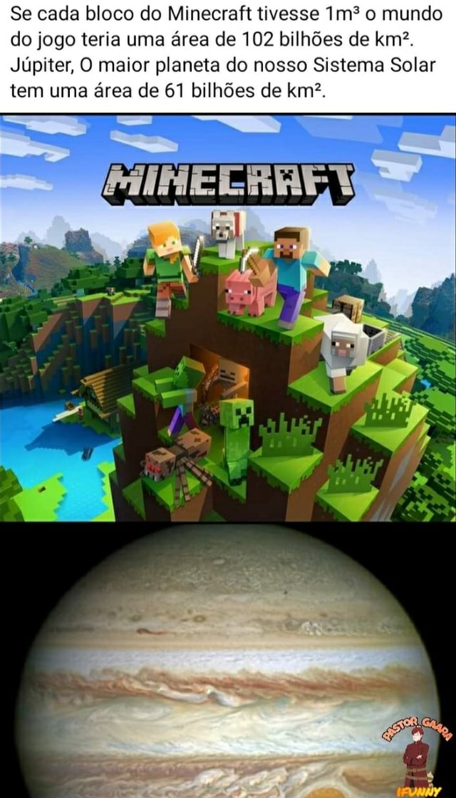 Vinimshow Ovinimshow Se o mundo fosse quadrado o minecraft seria um jogo  realista - iFunny Brazil