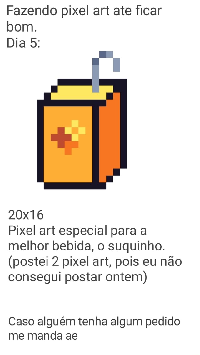Tentando fazer pixel art até aprender Dia 2 boneco de palito - iFunny Brazil