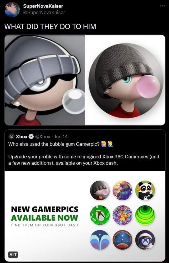 Xbox on X: Who else used the bubble gum Gamerpic