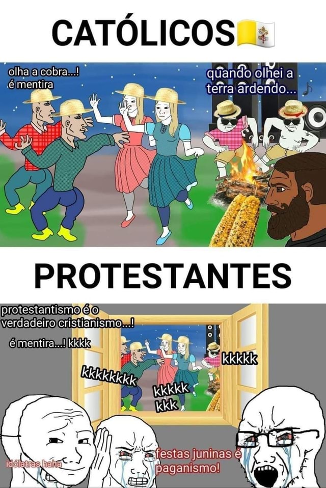 Crentes após verem um Meme de sua religião todos ter Pipoquir LORO HE  linguas SUS - iFunny Brazil