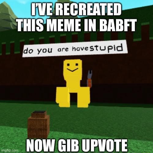 Dabbing Roblox noob Meme Generator - Imgflip