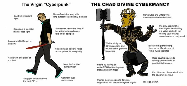 The virgin Tactical player vs. THE CHAD MENACE by Bepis_Gang, Virgin vs.  Chad