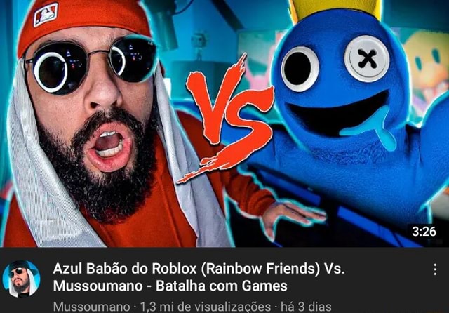 AZUL BABÃO ESTÁ DE VOLTA NO RAINBOW FRIENDS 2 DO ROBLOX (parte 1
