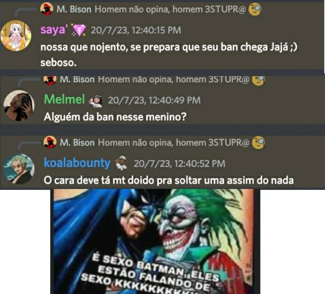 Esse é quem nós banimos Sheen essa é a sétima vez que você bane o Jackal  em 30 minutos - iFunny Brazil