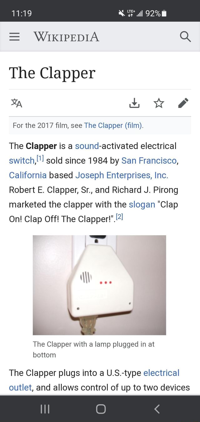 The Clapper - Wikipedia