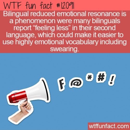 Fun Bilingual reduced emotional resonance is phenomenon were many
