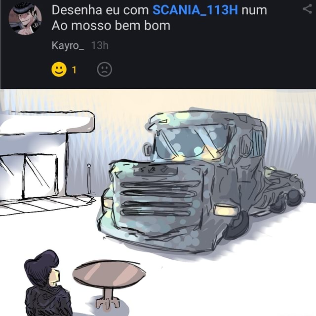 Como desenhar uma SCANIA 113 H 