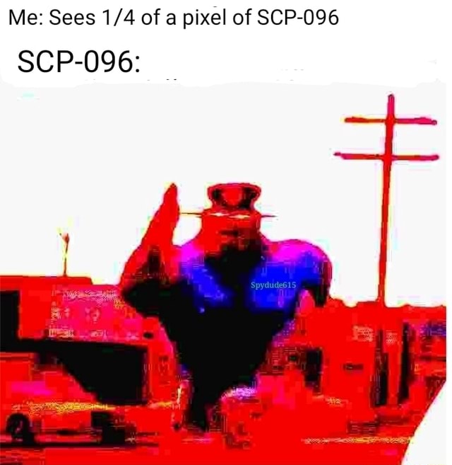 Someone:Looks at 4 gray pixels SCP-096: - iFunny