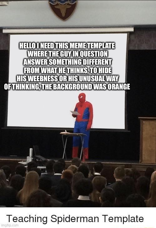 Spiderman Thinking Meme Generator - Imgflip