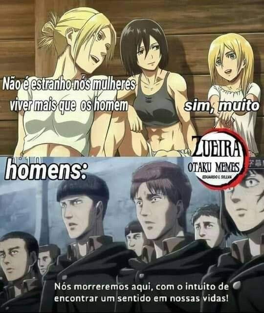 Ocê está preparado? FATOSDE SCONHECIDOS COM BR Attack on Titan não terá um  final feliz Os personagem Uevilgente? - iFunny Brazil