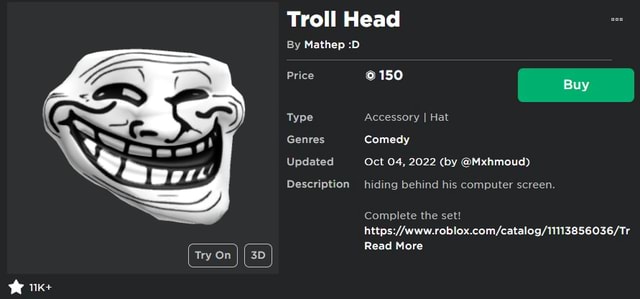 XDDDDD TROLL FACE - Roblox