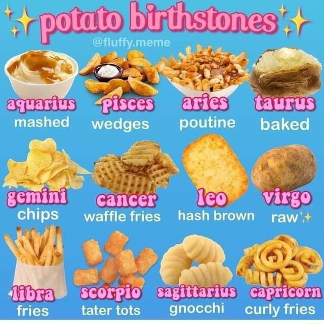 Meme + potato + 'aquarius 