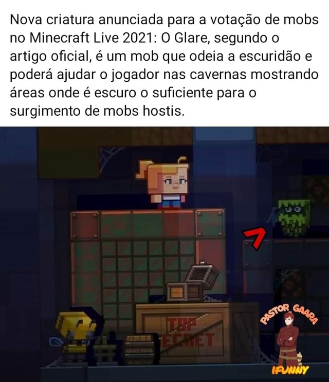 MINECRAFT LIVE 2021 - NOVA ATUALIZAÇÃO, VOTAÇÃO DE MOBS E MUITO