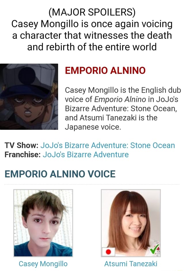 Emporio Alnino - JoJo's Bizarre Encyclopedia