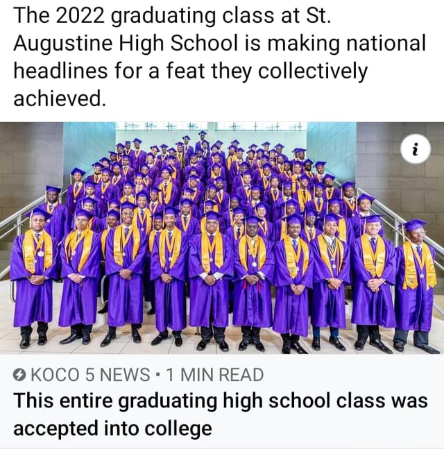 The 2022 graduating class at St. Augustine High School is making ...