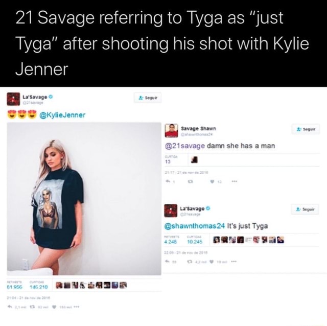 21 Savage Flirts Online With Kylie Jenner, Fans Blast Tyga On His Instagram  Page.