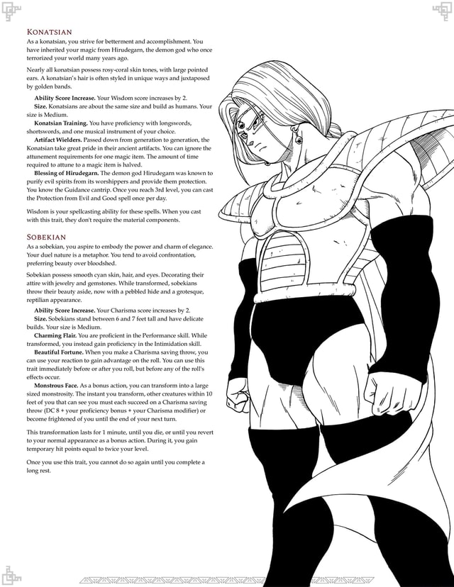 Dragon Ball D&D Setting: Race Updates and Feats [Alien Expansion ...