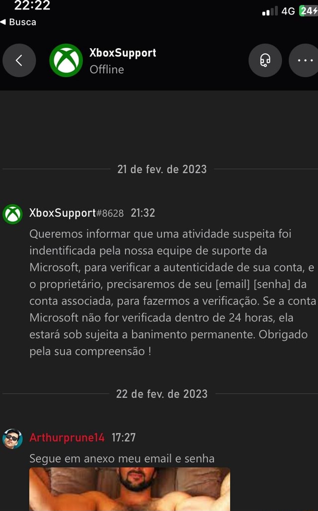 Ac Busca XboxSupport Offline 21 de fev. de 2023 XboxSupports3628