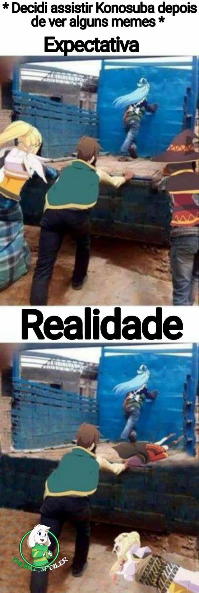 Decidi assistir Konosuba depois de ver alguns memes * - iFunny Brazil