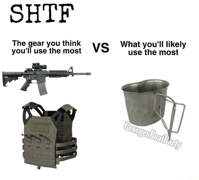 SHTF The you'll gear you use the think most vs What use you'll the