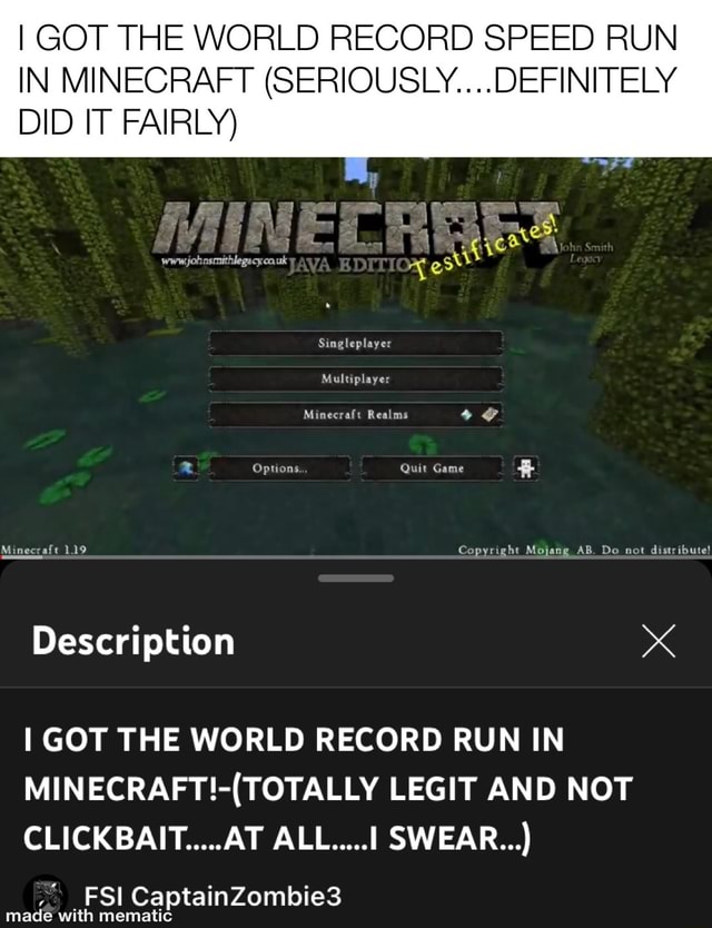 Seriously Minecraft