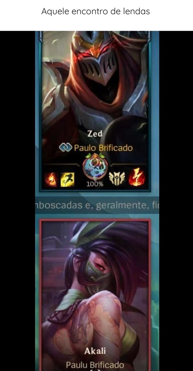 Créditos ~ foda-se vou jogar de zed