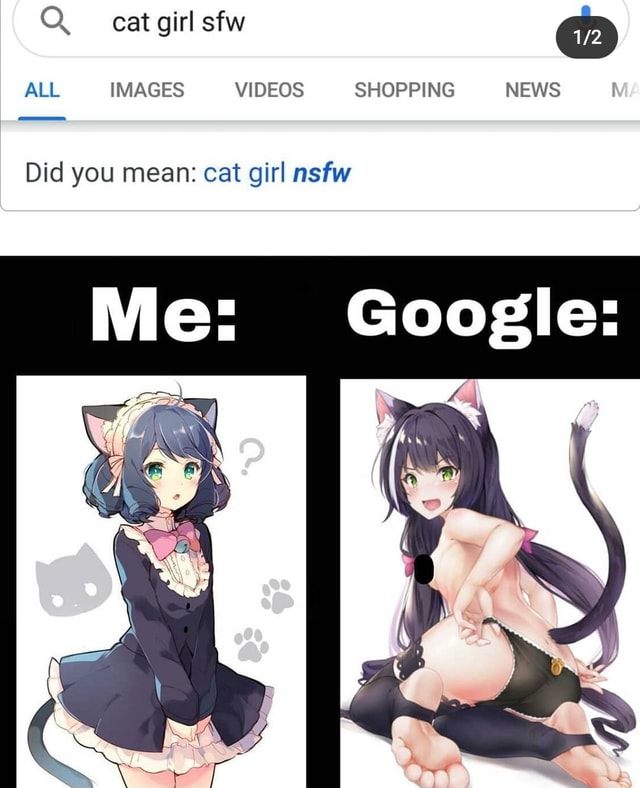 Anime memes the cat girl that you get